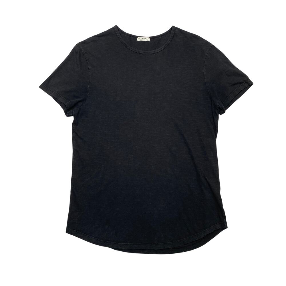 Buck Mason Slub Curved Hem T Shirt Men's Small Quiet Luxury Americana